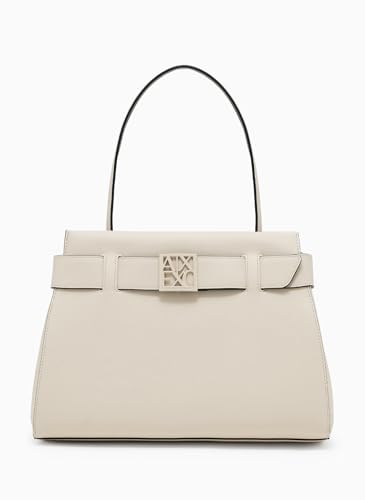 A | X ARMANI EXCHANGE Bolsa pequena com alça superior Suse, cinza ostra, Cinza ostra