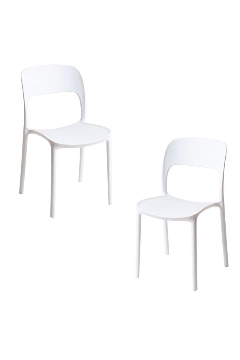 Regalos Miguel - Packs Sillas Jardín - Pack 2 Sillas Inis - Blanco
