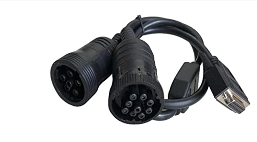 Otobaijeni 9 Pin and 6 Pin ET3 Connector Cable Compatible with Caterpillar CAT Diagnostic Adapter Tool ET-III 317-7485 3177485 Connector Cable Spare Parts