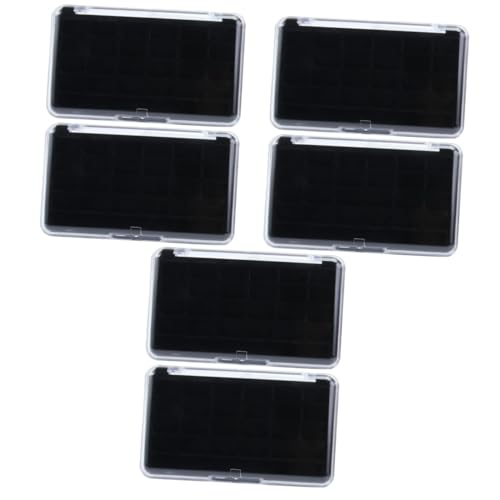 2 Juegos Caja De Sombra De Ojos Vacía Cebador Paletas De Sombras De Ojos Brillo Mini Embalaje Maquillaje Makeup Caja De Pintalabios Estuche Cosmético El Plastico 2 Piezas * 2 PATKAW