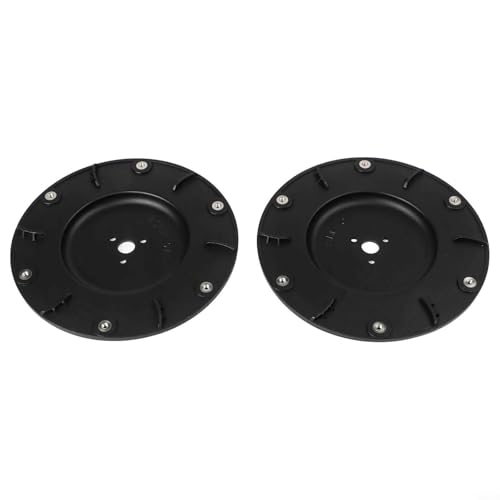 Yuanpgky Ersatzklinge für Mammotion LUBA 1 AWD und LUBA 2 AWD Roboter-Rasenmäher, 170 × 16,9 mm Scheibenschneidekopf für LUBA 2 AWD-Modell, 2 Stück, schwarzer Kunststoff