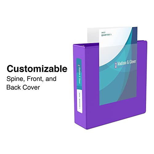 Staples 82680 Heavy-Duty 1.5-Inch 3-Ring View Binder Purple (24683-Us) #TOP1