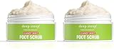 Deep Steep Natural Candy Mint Therapeutic Foot Scrub - 8 Ounce (Pack of 2)