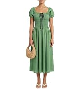 kinsley puff sleeve lace midi dress Kinsley Puff Sleeve Lace Midi Dress (Women)