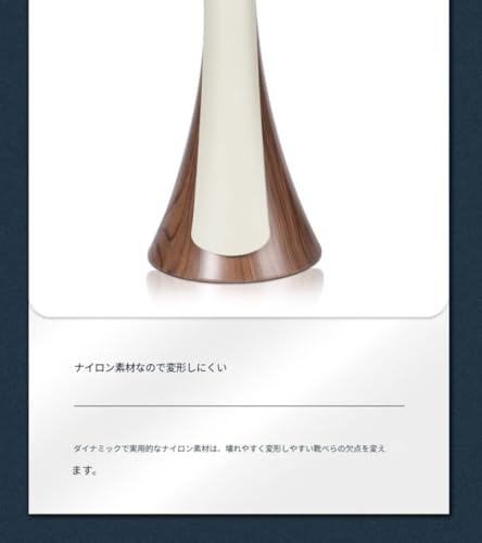GEBYUI靴べら ロング スタンド付き 長柄立ち靴べら 靴スプーン 世帯向け 高齢者用 便利 シューヘルパー 土台付き 収納簡単 ギフトパッケージ 贈り物 実用アイテム インテリア飾り 玄関整理 スタンド収納 長時間使用 安定設置 持ちやすい 自立式 靴履き補助 日常使用 (ベージュ) [4]