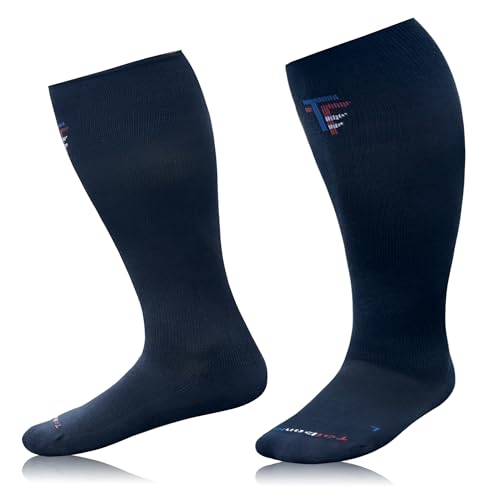 XXL-9XL Plus Size 15-20 mmHg Compression Socks For Men & Women Wide Calf & Big and Tall-Comfortable Cotton