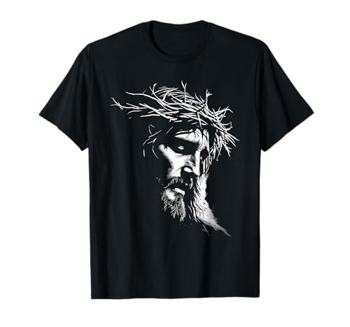 Hermosa Corona de Espinas de Jesucristo Arte de fe Cristiana Camiseta