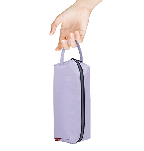 Fmeida Purple Pencil Case, Spacious Pencil Bag With Waterproof Zipper, Portable Pencil Cases With Carrying Handle, Practical Pencil Pouch Bag Pen Holder Stationery Organizer #TOP7