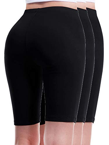 Design by Olivia Women's Basic High Waisted Active Yoga Soft Biker Shorts2