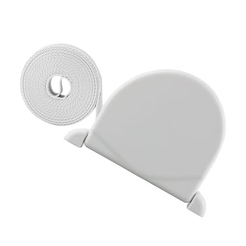 Recogedor de Persiana Abatible, ZoneYan Enrollador Persiana con Cinta 14mmx5m, Enrollador de Sobreponer, Enrollador de Persiana Universal