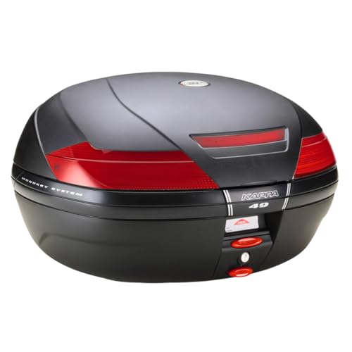 Maleta moto Kappa K49 Monokey negra baúl trasero resistente