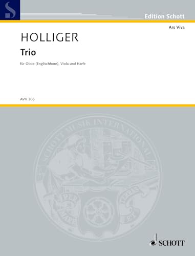 Trio: Oboe (Englisch Horn, Viola und Harfe. Spielpartitur. (Edition Schott)