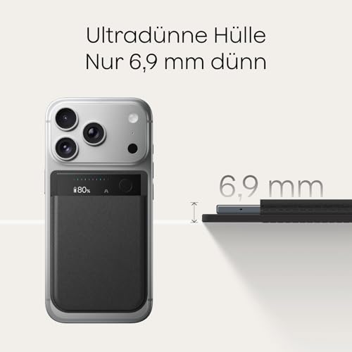 Diktiergerät Magnetische Hülle für Plaud Note Pro, kompatibel mit Plaud Note Pro KI Aufnahmegerät, tragbare Schutzhülle (Schwarz)