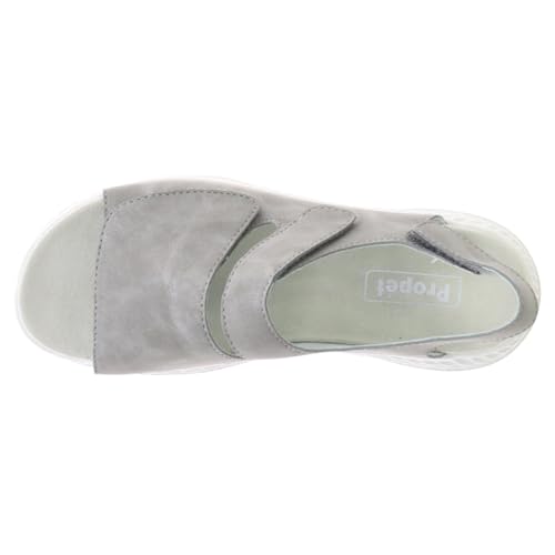 Propét Women's TravelActiv Scottsdale Sandal, Grey, 9 X-Wide by Propét - Used condition - Image 4