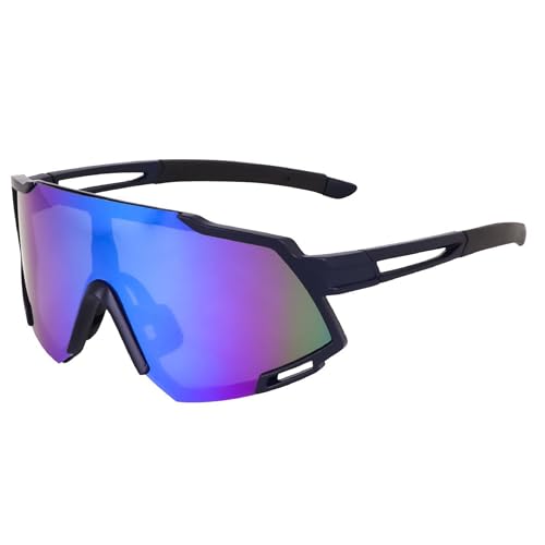 Image of Dervin One Piece Shield Sports Oversized Visor Non Polarized Sunglasses for Men Women, Outdoor Cricket Cycling Hiking Fishing Sunglasses