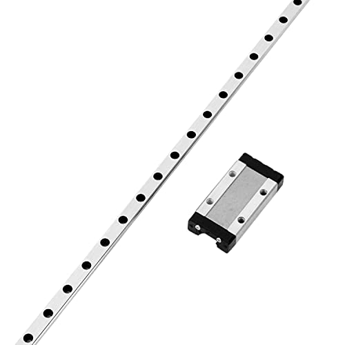 [2 Pack] Mgn9 500Mm Linear Sliding Rail Guide With 2Pcs Mgn9H Linear Bearing Sliding Carriage Block For 3D Printer And Cnc Machine #TOP2