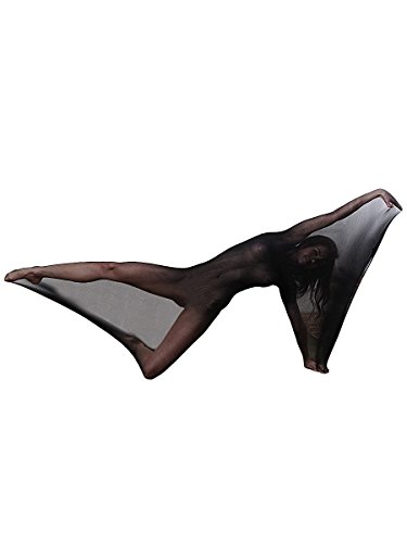 Creamlin Bodystocking Ganzkörper-Strümpfe Body Encasement Doppelte Verlängerte Nahtlose Ultra-dünne Strümpfe Schlafsäcke für Männer und Frauen (Schwarz)