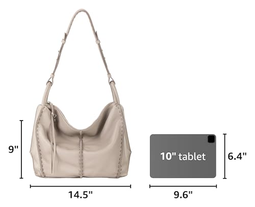 Image of The Sak Los Feliz Hobo Purse - Premium Large Leather Women's Handbag for Everyday & Travel - Durable Purse With Zipper Pocket