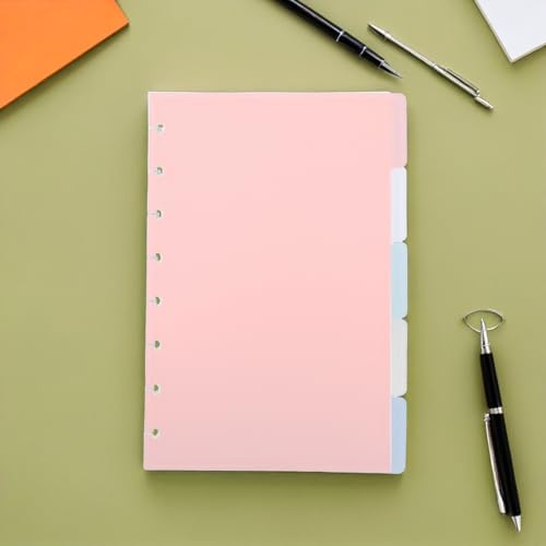 Divisores de índice para cuadernos de hongo de 5.5x8.5", ideales para estudiar 5