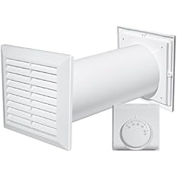 Ventilador Con Termostato Para Chimenea Turbina de distribución de aire caliente 4 en 1, con ventilador, termostato y accesorios