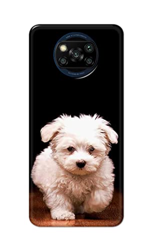 Image of PRINTFIDAA� Printed Hard Back Cover Case for Mi Poco X3 | Poco X3 Pro | Poco X3 NFC Back Cover (Puppy Dog) -2808