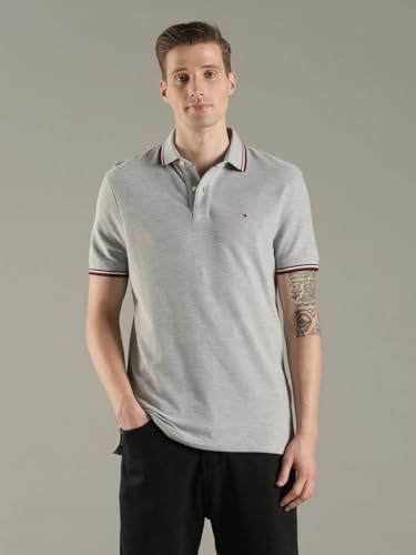 Image of Tommy Hilfiger Men Polo Cotton Regular Fit Shirt