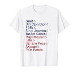 Republik Haiti Food Flavors Haitianische Küche T-Shirt