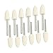 Haobase 12Pcs Mandrel Mounted White Conical Felt Point Polishing Tool