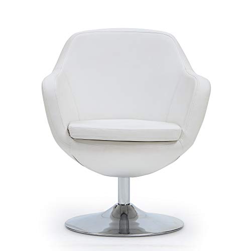 Sillón Plegable Cuero Sintético Blanco miniatura 4