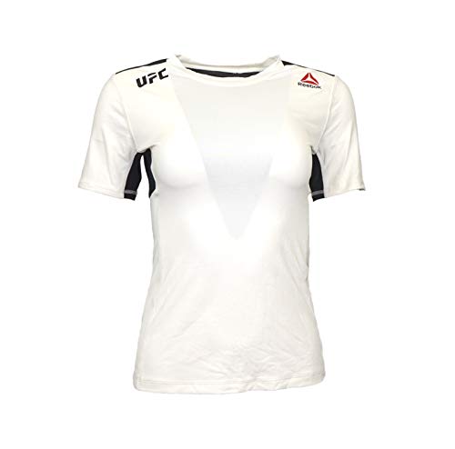 Chemise d'entraînement Reebok UFC femme blanc craie maillot de sport anti-friction