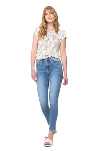 Judy Blue Vintage Skinny Jeans - Mid Rise, Comfort Stretch Denim for Everyday Wear 82548-