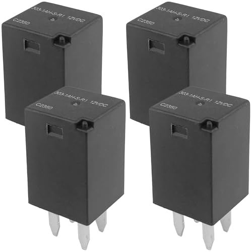 303-1AH-S-R1 Relay (4-Pack) 12V 20A 4-Pin Sealed Micro Power Relay