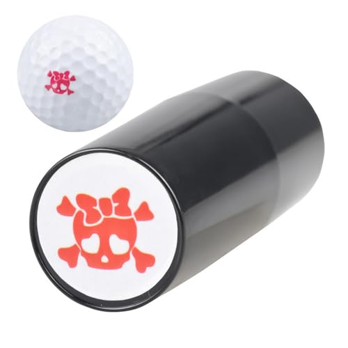 Sello de pelota de tenis, sello para pelotas de tenis, patrón de cráneo de , marcador impermeable reutilizable, herramienta de plantillas de tinta portátil, accesorios deportivos compactos para