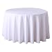 Produktbild DaoRier Moderne Einfachheit Tischdecke, Weiß Rund Tischwäsche Tischtücher Restaurant Hotel Bankett Tischdecken Size 160cm