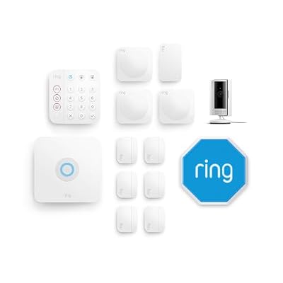 Kit Ring Alarm XL + videocamera interna (Indoor Camera 2ª gen) con sirena per esterno | Sistema per la sicurezza della tua casa, monitoraggio assistito opzionale Allarme senza vincoli di lunga durata