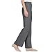 Stretchy Work Pants for Women Perfect Drape High Rise Pull-On Stretch Pants Silky Soft Comfy Fit Work Slacks Trousers（Dark Gray,Medium）