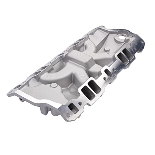 NEWZQ Aluminum Performer EPS Intake Manifold Replacement for Chevy Small Block 305 350 383 1955-1986 2701 - Thumbnail 4