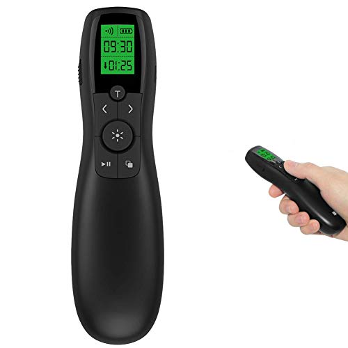 SuMemo Presentador con Puntero Laser y Pantalla LED 2.4 Ghz