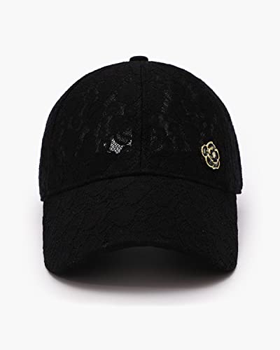 Gorra de béisbol con encaje para mujer miniatura 3