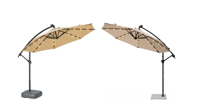 Invezo Garden Umbrella LED Side Pole Round Outdoor Patio Umbrella (9ft diameter) Patio outdoor/Big Size Outdoor/Balcony Umbrella.