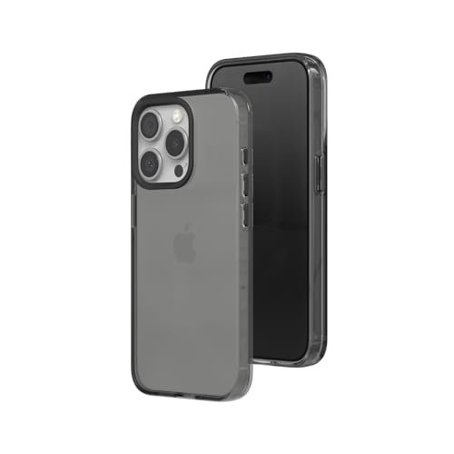 Coque iPhone 15 Pro RhinoShield JellyTint protection transparente noire antichoc