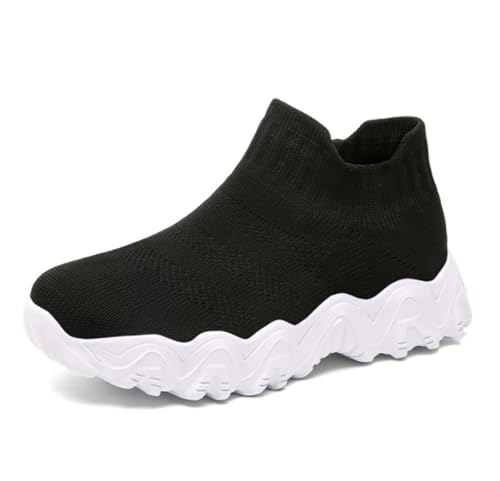 He&Yingmin Boys Girls Sneakers Lightweight Kids Athletic Slip-on Tennis Socks Running Walking Shoes