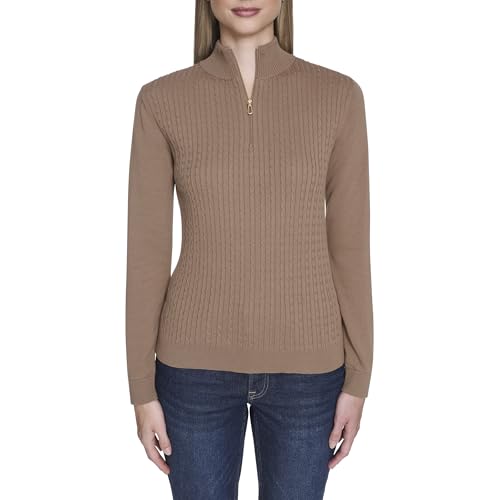 ニット+セーター NAUTICA USA IMPORT KNIT women's L Nautica Women's XXL V Neck Shawl Collar Cable Knit Pullover