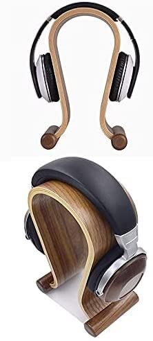 MRKU Supporto per Cuffie, Gancio per Cuffie, Supporto da scrivania in Legno Universale per Gaming e Studio.