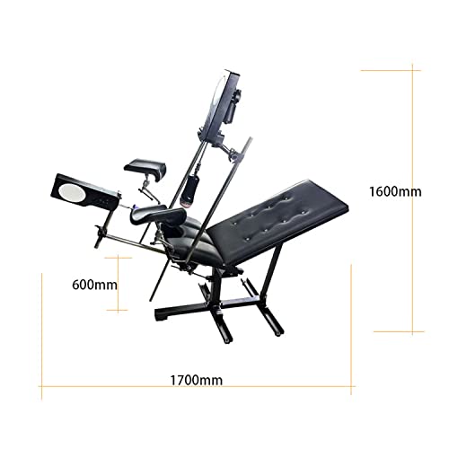 FREDORCH BDSM Sex Chair Bench with 2 Sex Machine Restraint Easy-Snap Straps Thick Padding and Fully Adjustable, SM Fits Men & Women, 120W Machine Gun Perfect for Rough Play in The Bedroom - Image 4