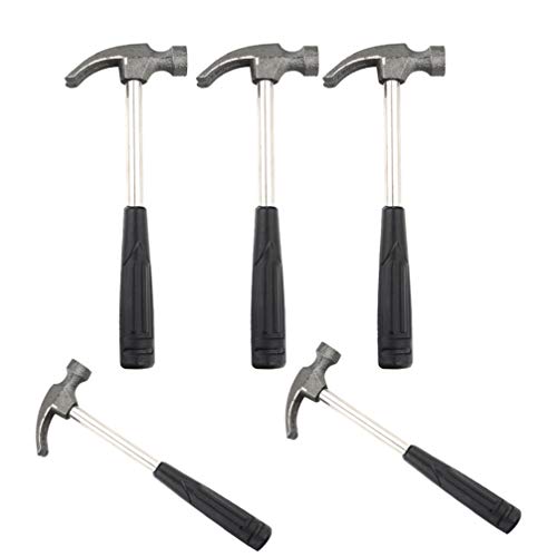 Garneck 5Pcs Mini Claw Hammer Rubber Handle Household Carpet Wall Nail Remover With Non-Slip Shock Absorber For Home #TOP26