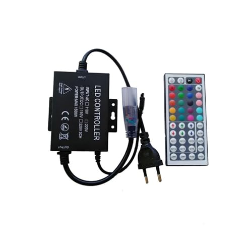 Contrôleur LED RGB 1500W 220V avec télécommande infrarouge 44 touches