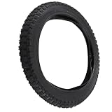[Materiale in gomma resistente all'usura]: lo pneumatico per bici 16x2.4 è realizzato in gomma robusta, che lo rende resistente all'usura, garantendo longevità e resistenza ai danni. [Installazione semplice]: progettata per la comodità dell'utente, l...