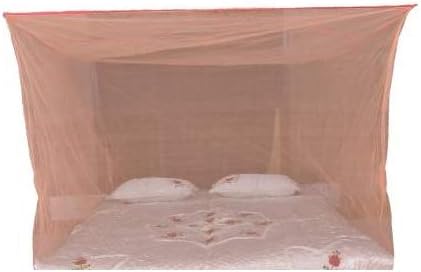 Mosquito Net Pest Control Avoid Annoying Insect Standard Size 4x6.5 Badam Pink (Orange)