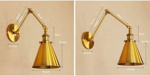 Lámpara de cabecera H3TF5J extensible y aplique de pared ajustable 4